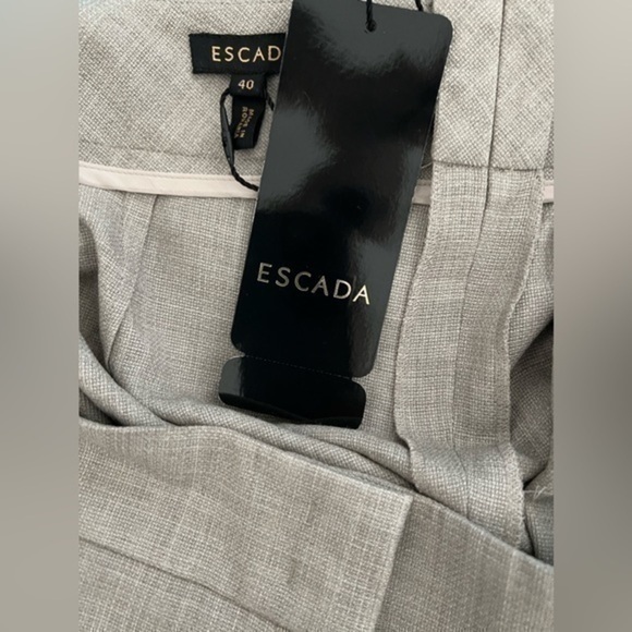 Escada Tanja wool-blend wide leg pant luxury size 10 - Picture 5 of 7